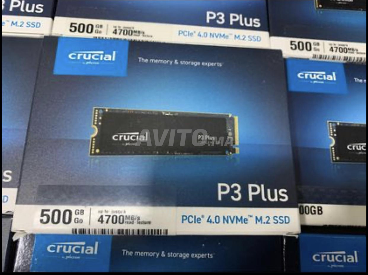 Crucial P3 Plus 500Go M.2 PCIe Gen4 NVMe SSD Interne - Prix pas