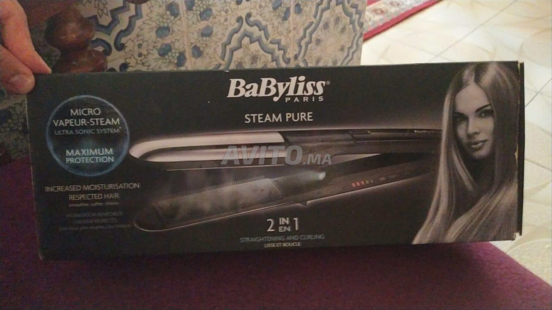 Steam pure 2 in 1 clearance babyliss