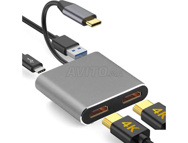 Adaptateur type c vers HDMI 4K / USB 3.0 / USB-PD