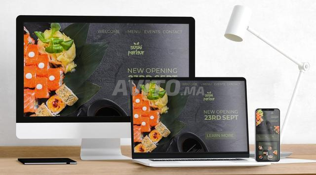 Site web moderne plus hébergement à 490 dh - 2