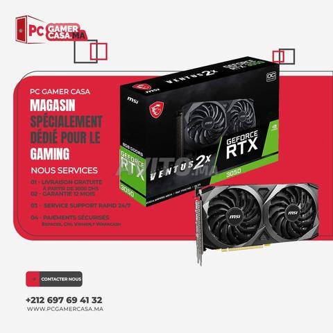 GPU ** MSI RTX 3050 VENTUS 2X XS 8 Go OC GDDR6 