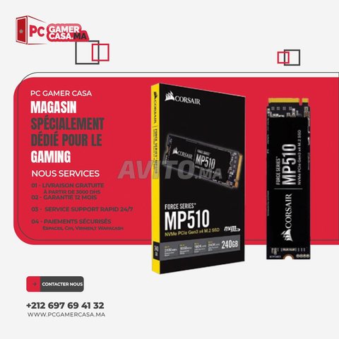 plus de rapidité le SSD Corsair Force MP510 M.2 **