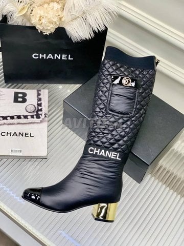 Des Bottes En Vrai Cuir Chanel Femme 