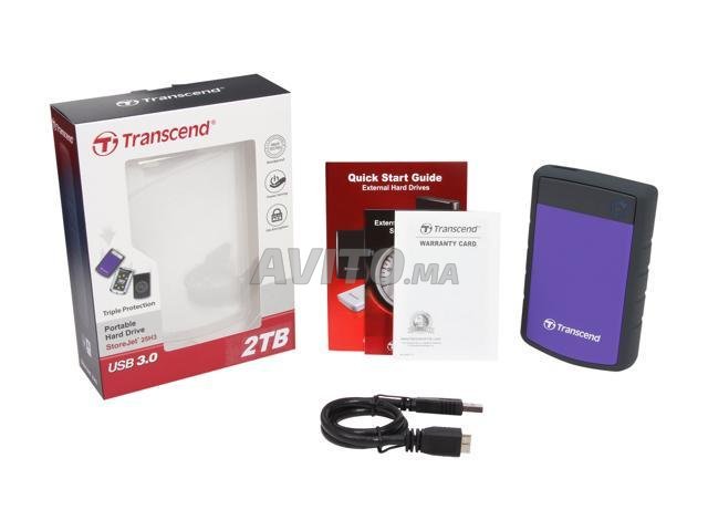 2TB Portable USB 3.0 Hard Disk TS2TSJ25H3P Purple 