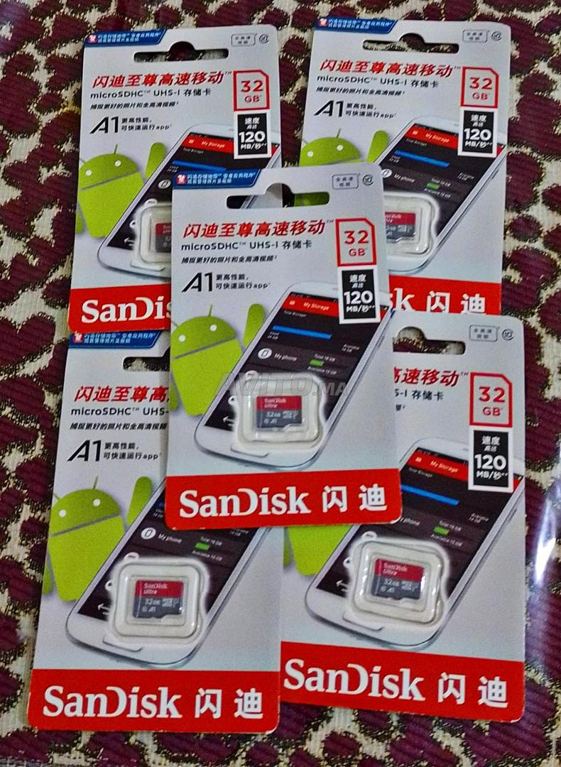 Carte mémoire SD numérique sécurisée SanDisk 2 Maroc