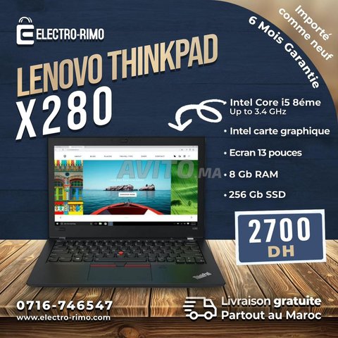 Lenovo ThinkPad X280 Core i5 8th 8G 256ssd