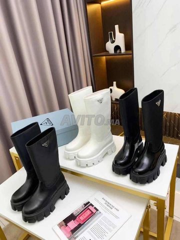 Prada Bottes En Cuir pour femme P 765