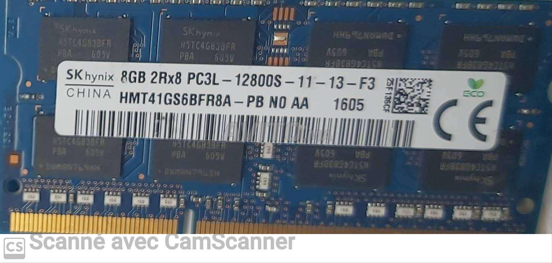 Barette Mémoire 8Go Apacer DDR3 1600MHz UDIMM (78.C1GFZ.4030C) -   Maroc