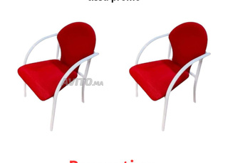 Lot deux chaises visiteur italy avec accoudoir
