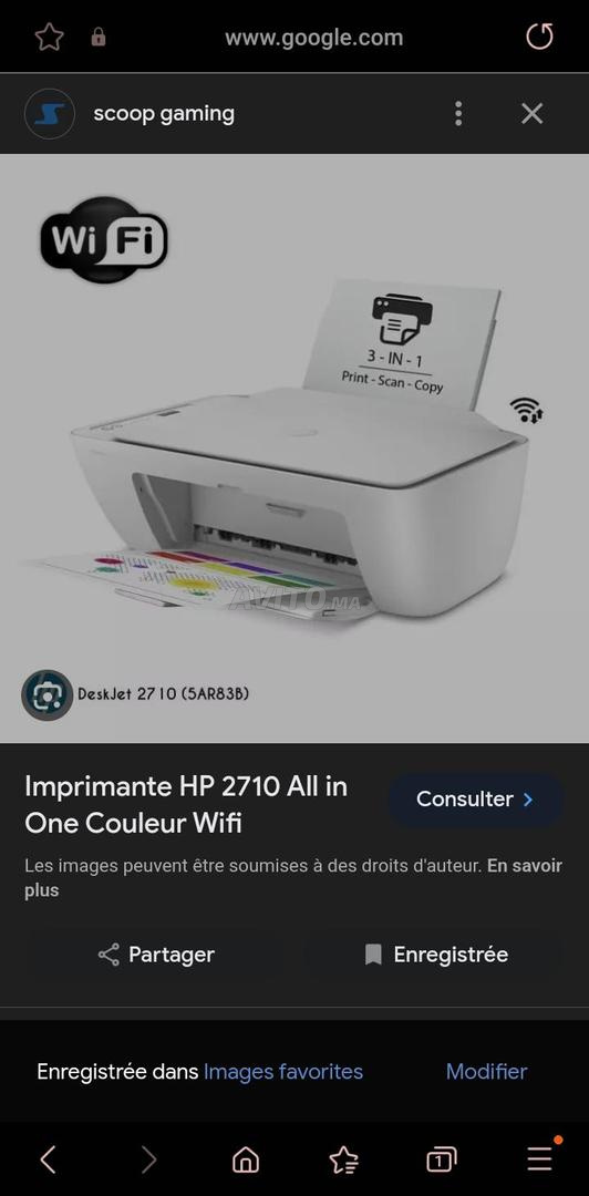 Hp Imprimante HP DeskJet 2710 - Wifi - Prix pas cher