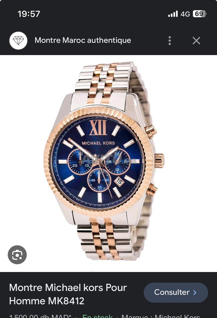 Michael kors montre homme prix 2024 maroc