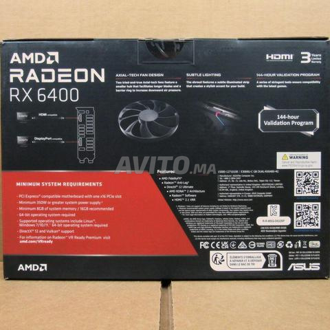  Nouvel Arrivage ASUS Radeon RX 6400 DUAL 4GB  - 2