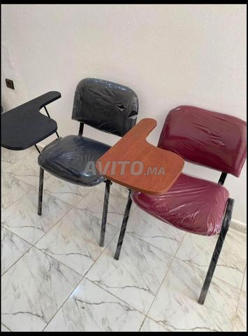 Chaise iso écritoire en bois - 2