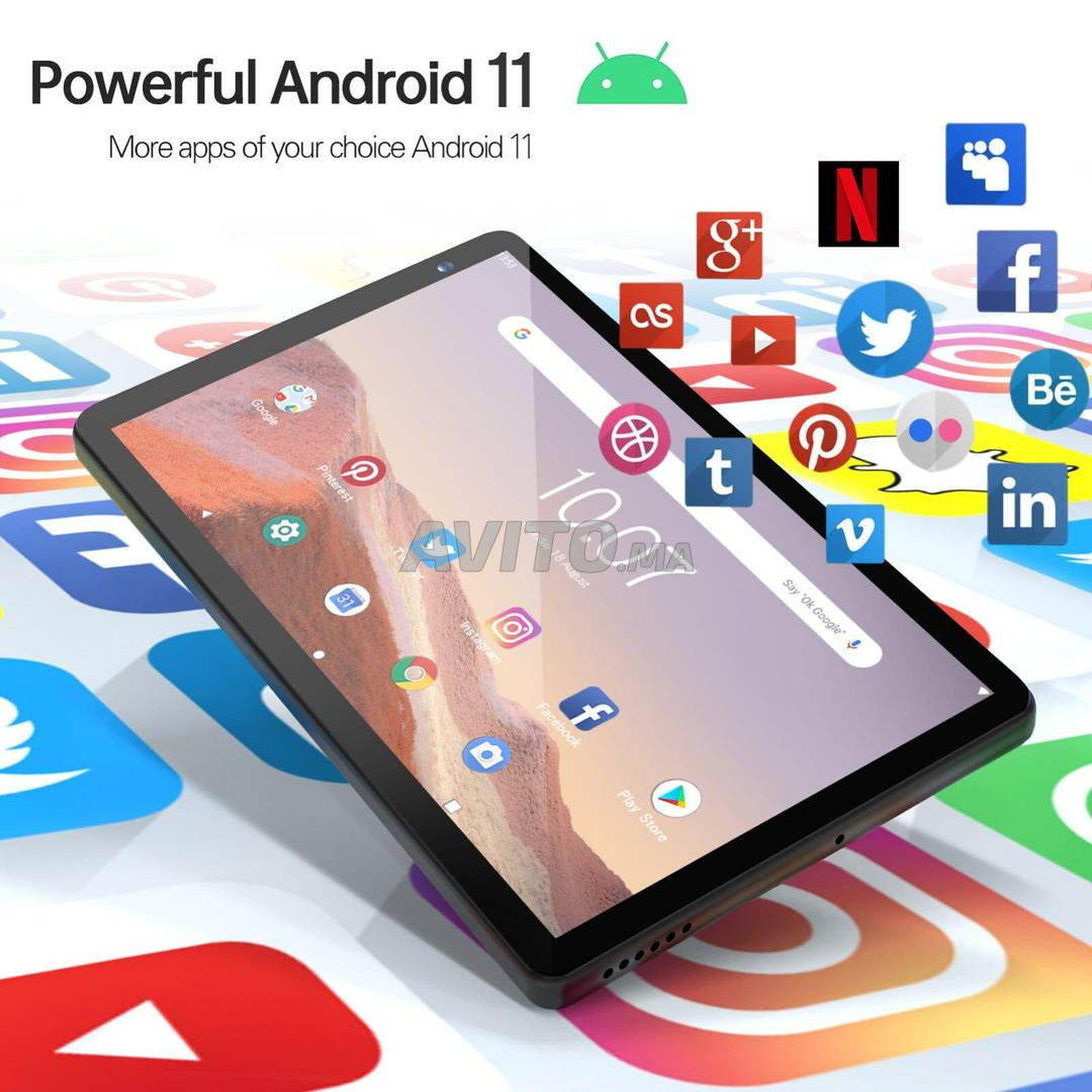 VASOUN-Tablette Android 13 de 10.1 Pouces, 12 Go (6 + 6 Extensions