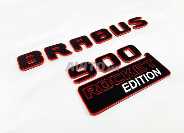 2pcs Mercedes Benz BRABUS Logo Emblem Badge Car Fender Sticker