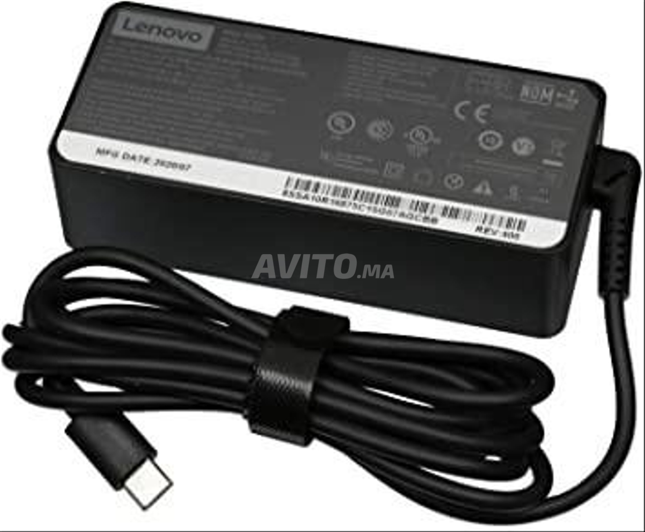Chargeur Lenovo 65W Standard - USB Type C (USB-C) (4X20M26272) prix Maroc