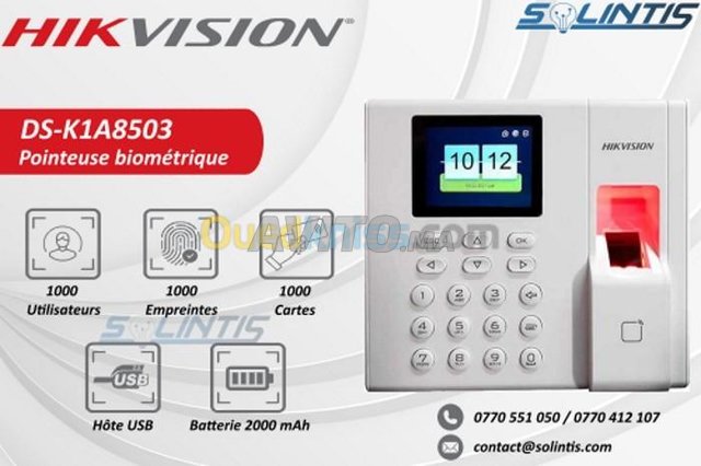 pointeuse biometrique empreinte ou badge