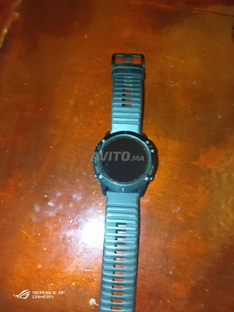 Montre Fēnix 6 Pro And Sapphire avec bracelet Orange - GARMIN Maroc