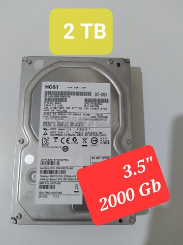 2000GB - Boîtier de stockage pour disques durs HDD de 3.5 - (SATA