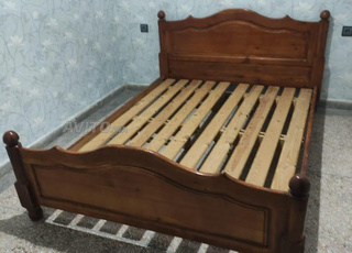 lit avec table de nuit 