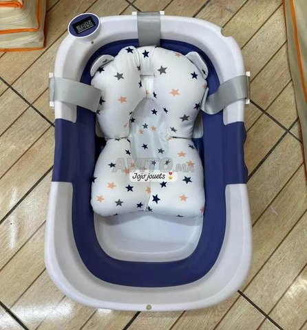 Baignoire 🛀 Pliable Avec Coussin pour bébé  