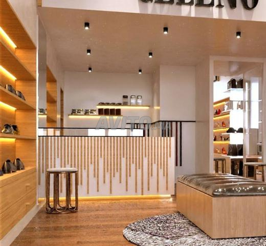 Rénovation d'une boutique en bois MDF