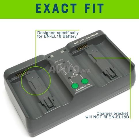 Chargeur de batterie double pour EN-EL18/MH-26 - 2