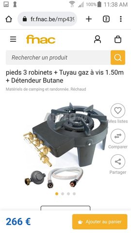 Rechaud a gaz en fonte