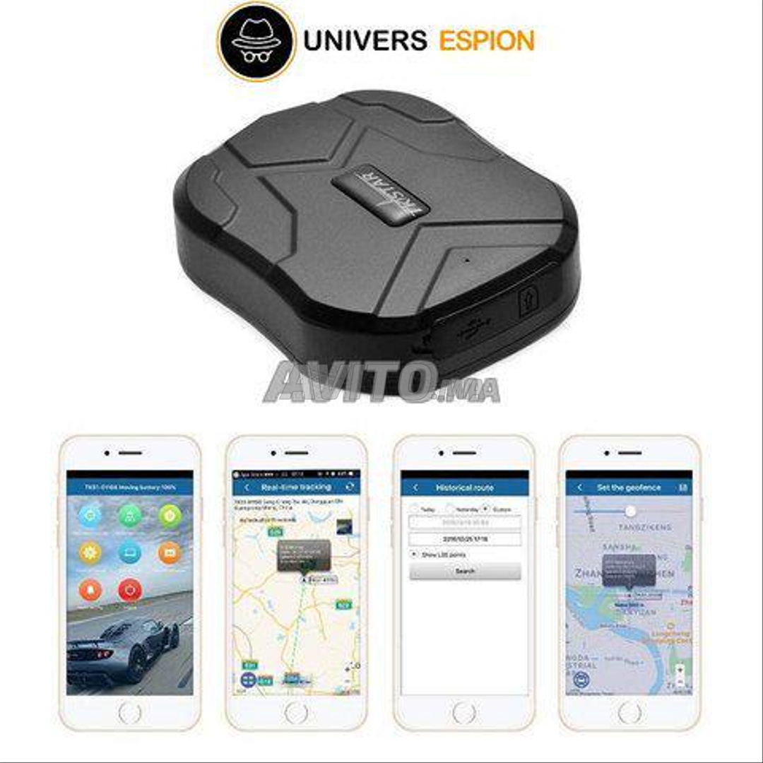 Balise connectée YONIS Traceur GPS Voiture Longue Autonomie App Compatible  Android et iPhone iOs + 20000 mAh 3G