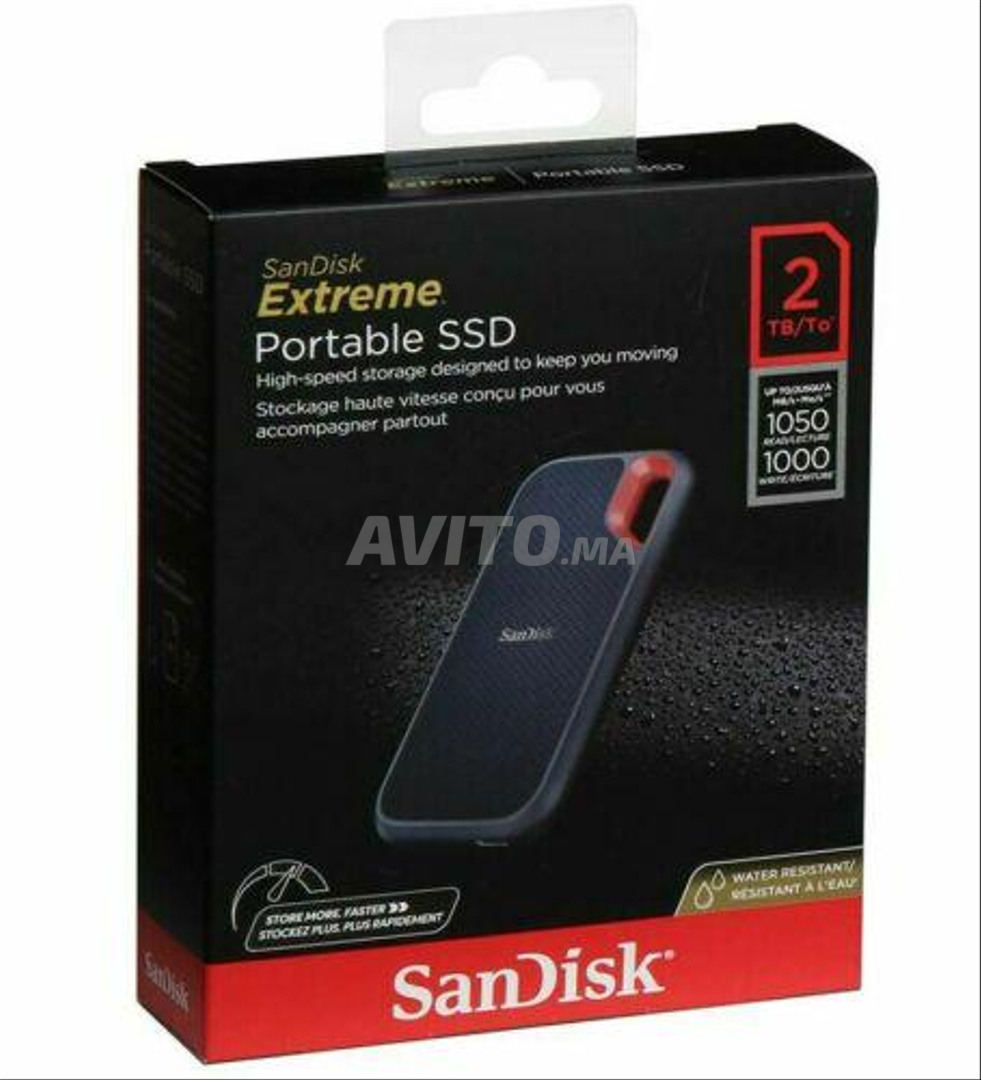SanDisk Disque Dur Externe SSD 1TERA Go SanDisk - Prix pas cher