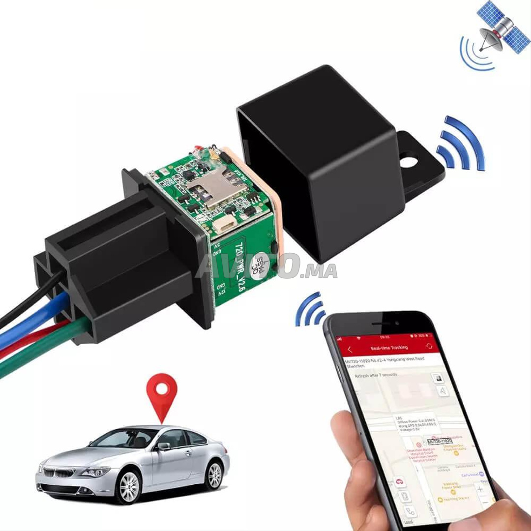 MAROC ESPION: GPS TRACKER - suivi véhicule et Détection de choc