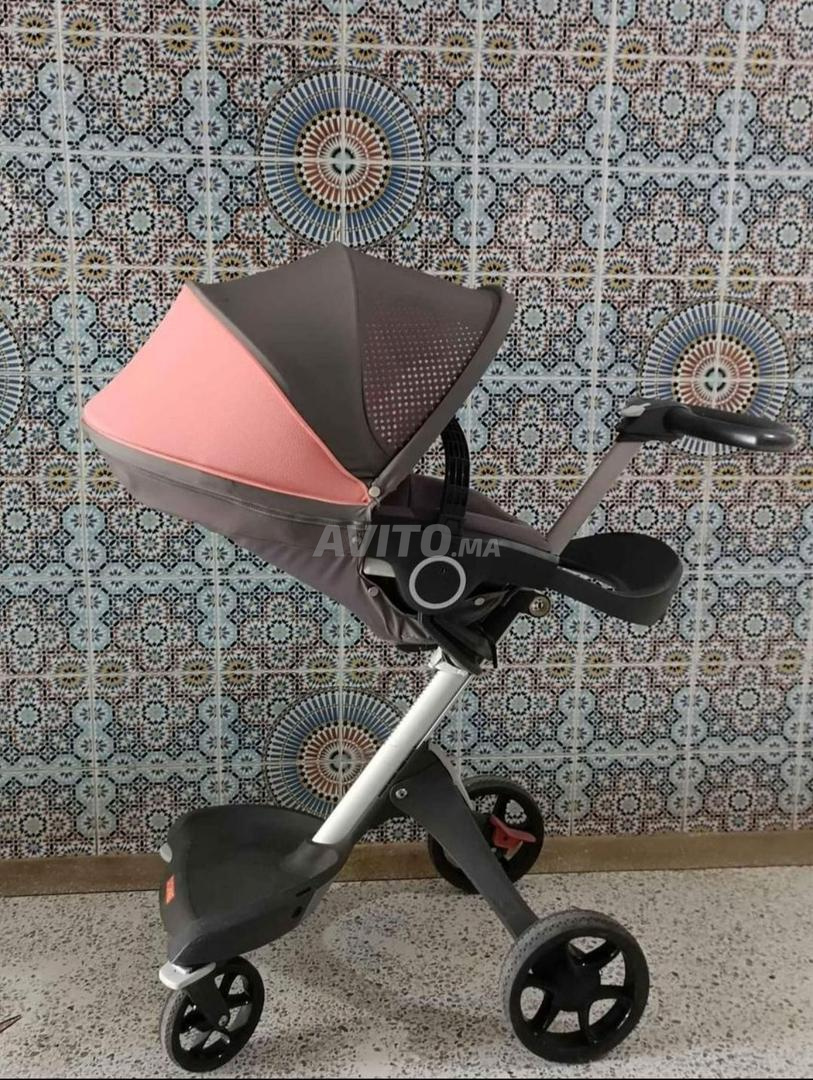 Poussette Stokke Scoot v1 gris + moustiquaire + protège pluie - Stokke |  Beebs