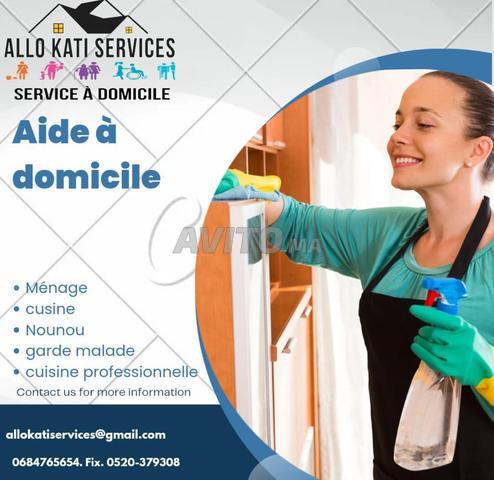 Aide à domicile en cuisine, ménage et nounou