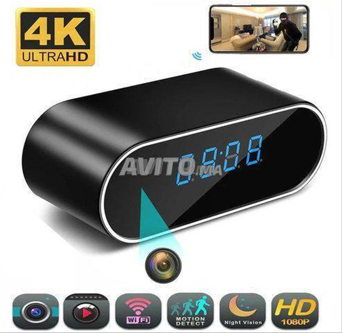 4k Hidden Mini Caméra Détecteur de Fumée-hd Alarme 1080p Sécurité