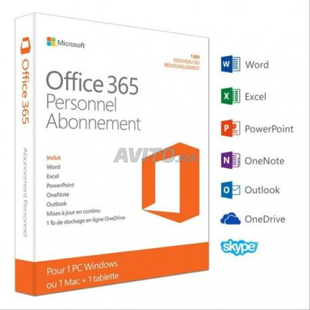 Compte Microsoft 365 (5 appareils, A vie, 5TB OneDrive