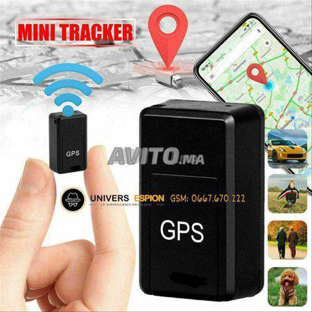 MAROC ESPION: Traceur GPS autonomie 60 jours avec micro espion