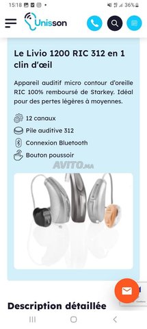 appareil auditif starkey livio 1200ric