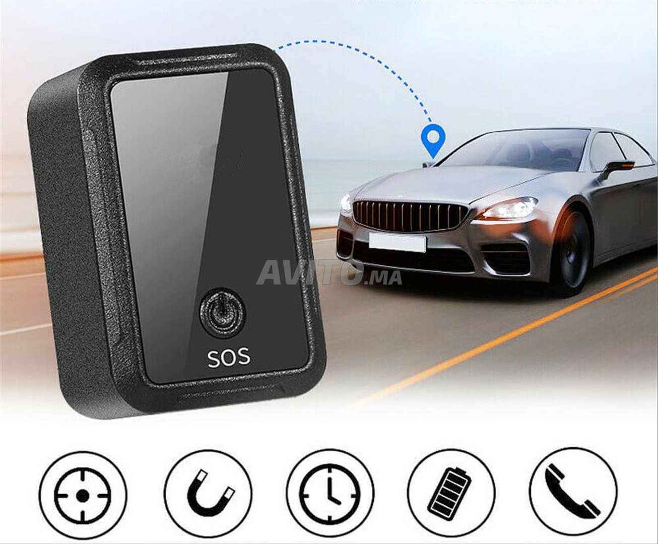 Traceur GPS portable SOS localisation voiture enfant microSD