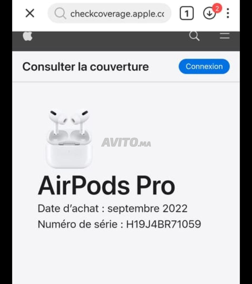AirPods Pro (2e Génération) (MQD83ZM/A) (Neuf, 1 an de garantie)] ⎪1er  réseau de Revendeurs Agrées Apple au Maroc