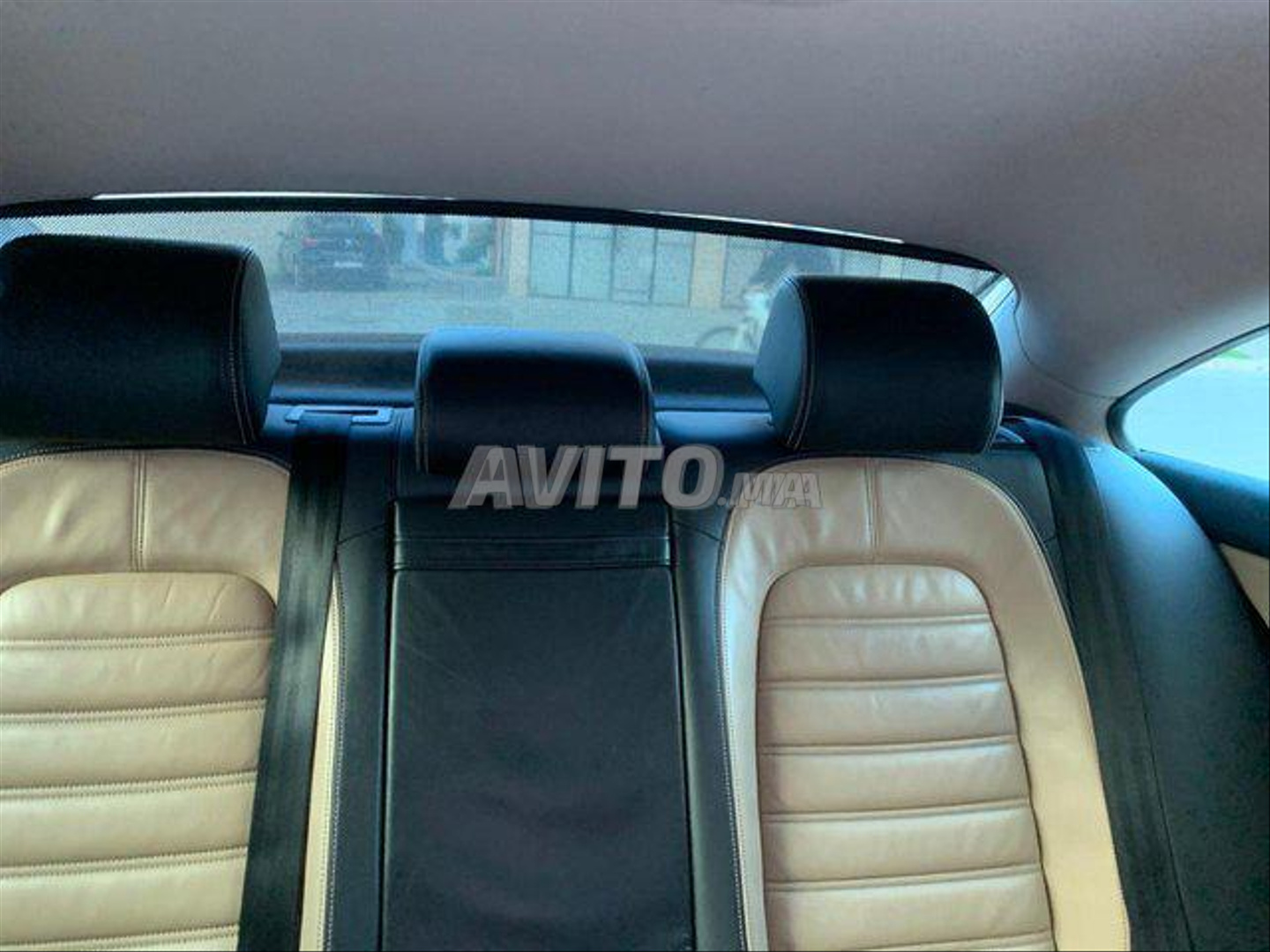 Rétroviseur intérieur VW Touareg avec système anti-éblouissement  automatique Beige original !