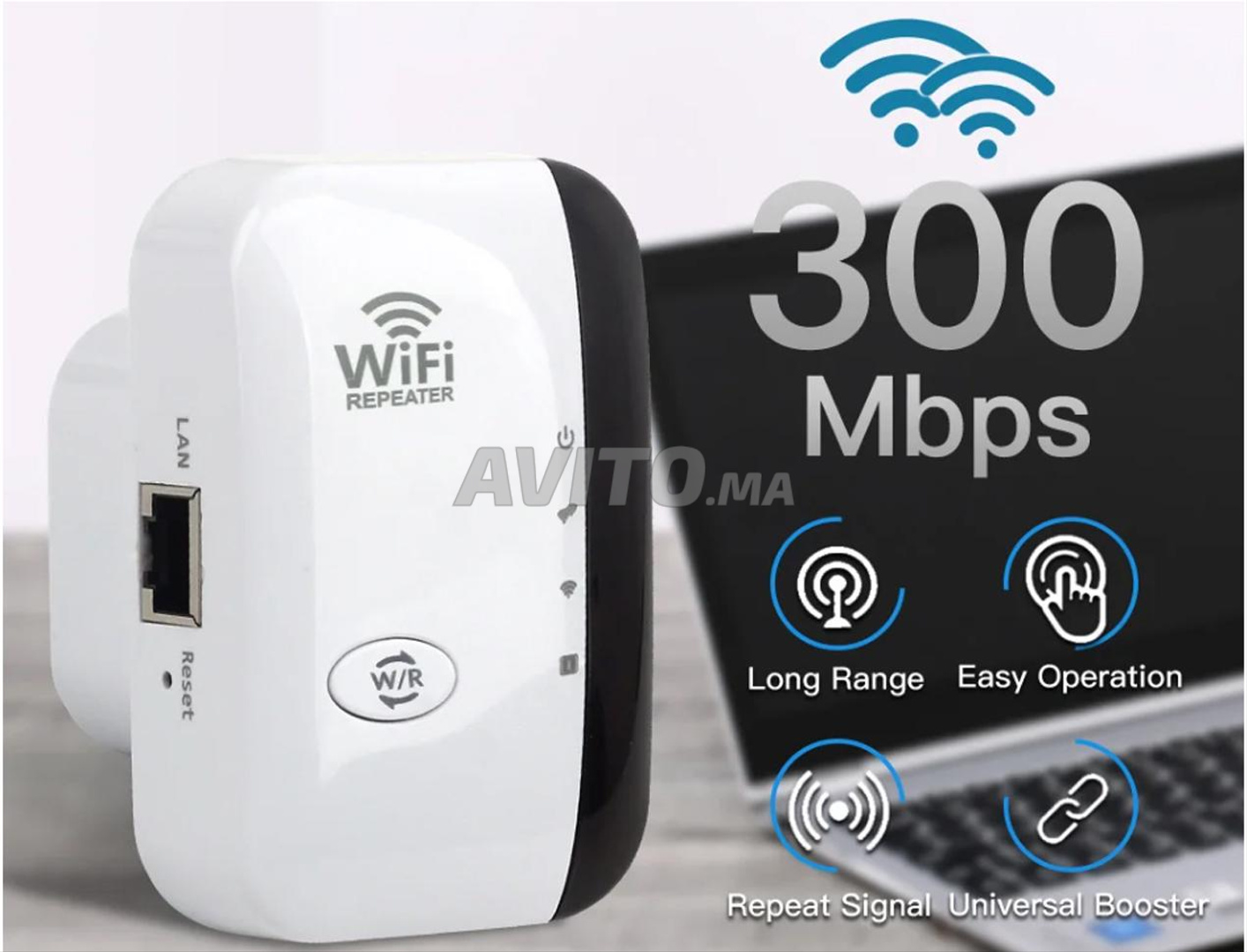 AC1200 Répéteur WiFi Puissant Amplificateur WiFi Fibre 5GHz & 2.4