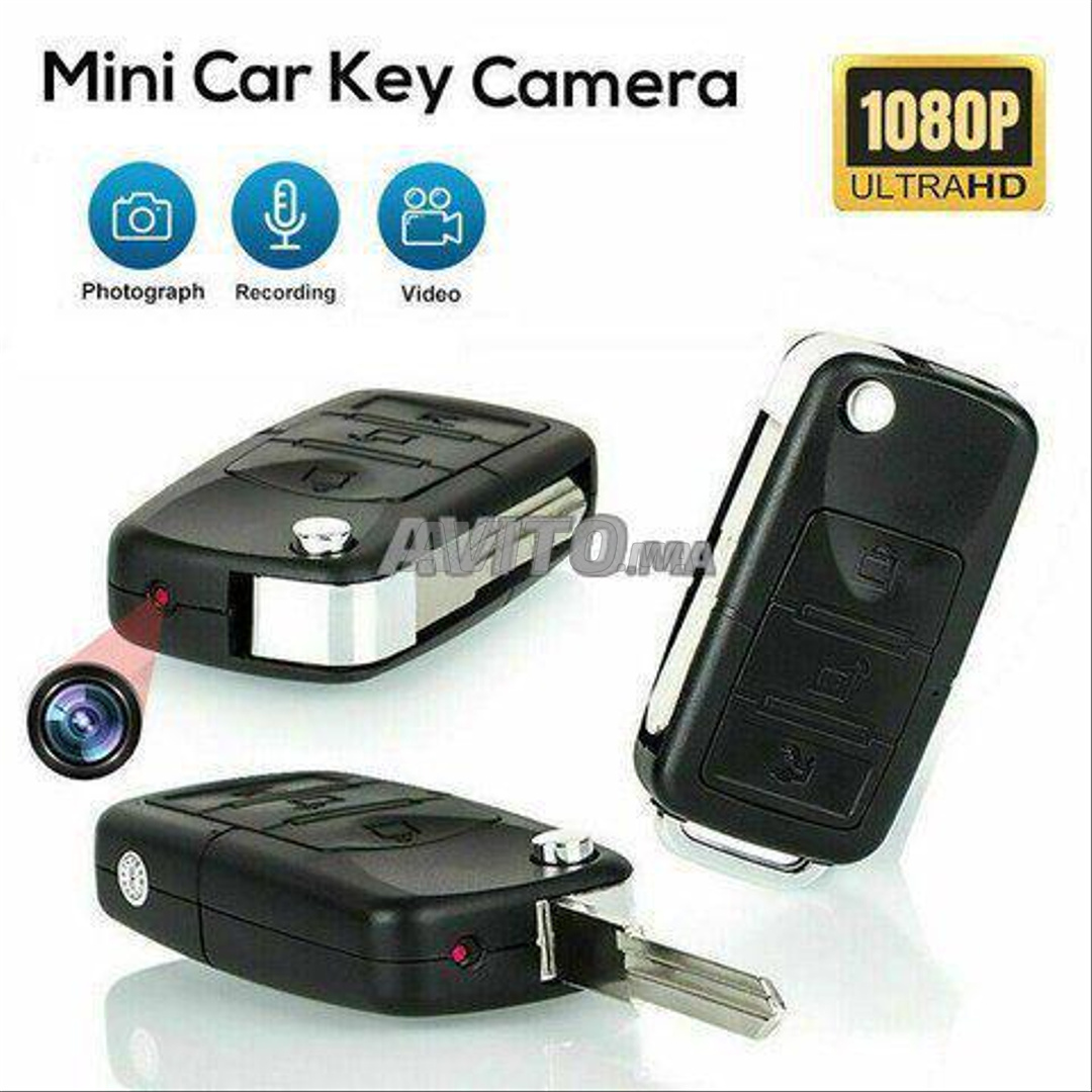 Porte-clés caméra espion 1080P Full HD fausse clé de voiture