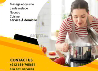 Femme de ménage et cuisine nounou