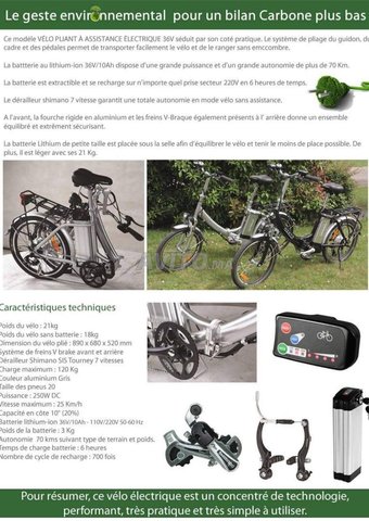 Velo pliant electrique discount aldi