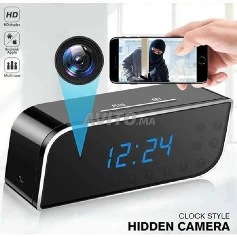 reveil camera horloge camera alarme cameraا