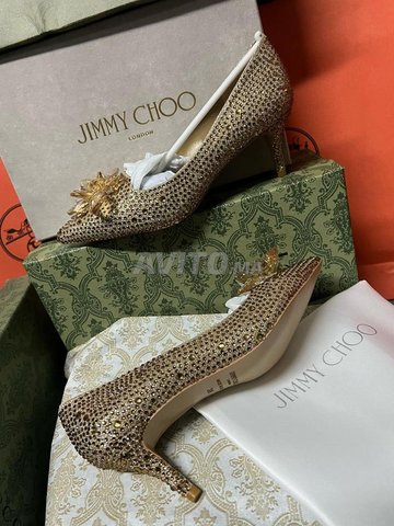 Escarpins Jimmy Choo Strass Cuir 