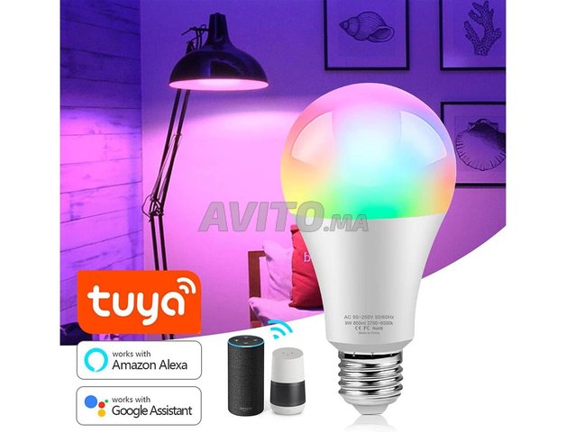 Ampoule Connectée LED WiFi Intelligente Tuya App