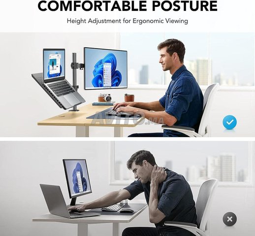 Combinaison de Support de Bureau pour Moniteur 