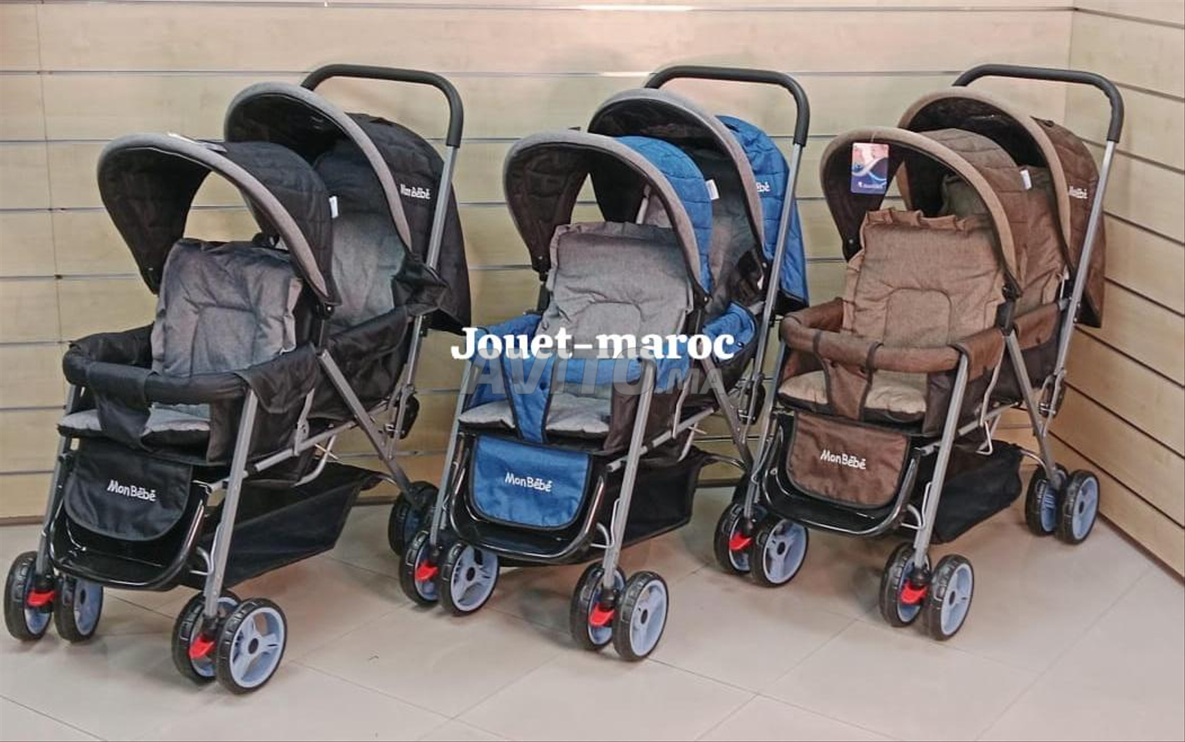 Poussette jumeaux hot sale a vendre