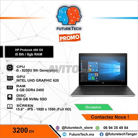 HP Pro book 450 G5 i5-8250u 8 GB RAM / 256 SSD